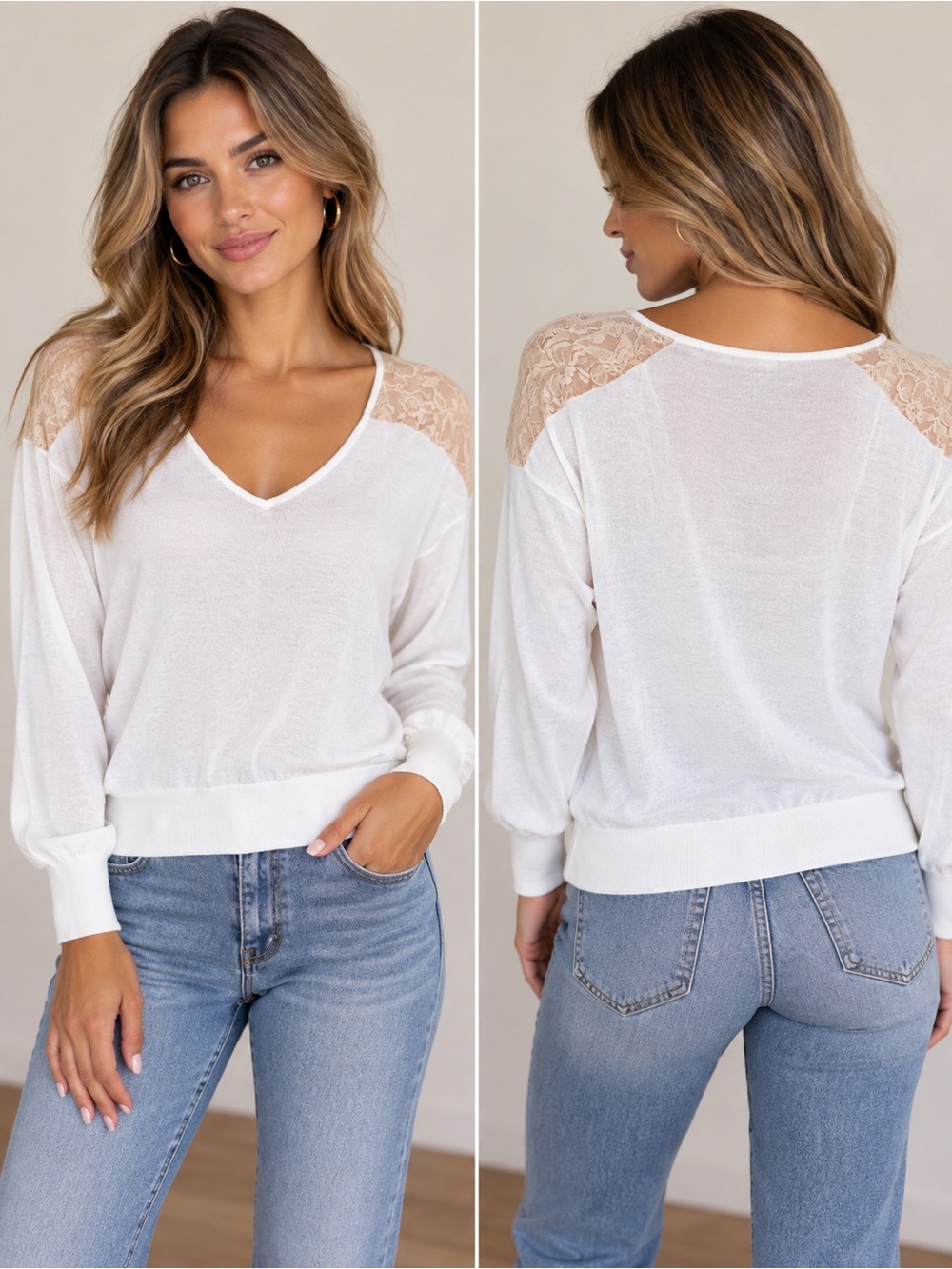 Central Park West New York Women's Ivory Lightweight Top Size Small NWT